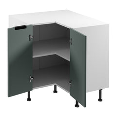 Eckunterschrank D90N - Sorento Weiß Grün - Cleverer Stauraum für jede Ecke.