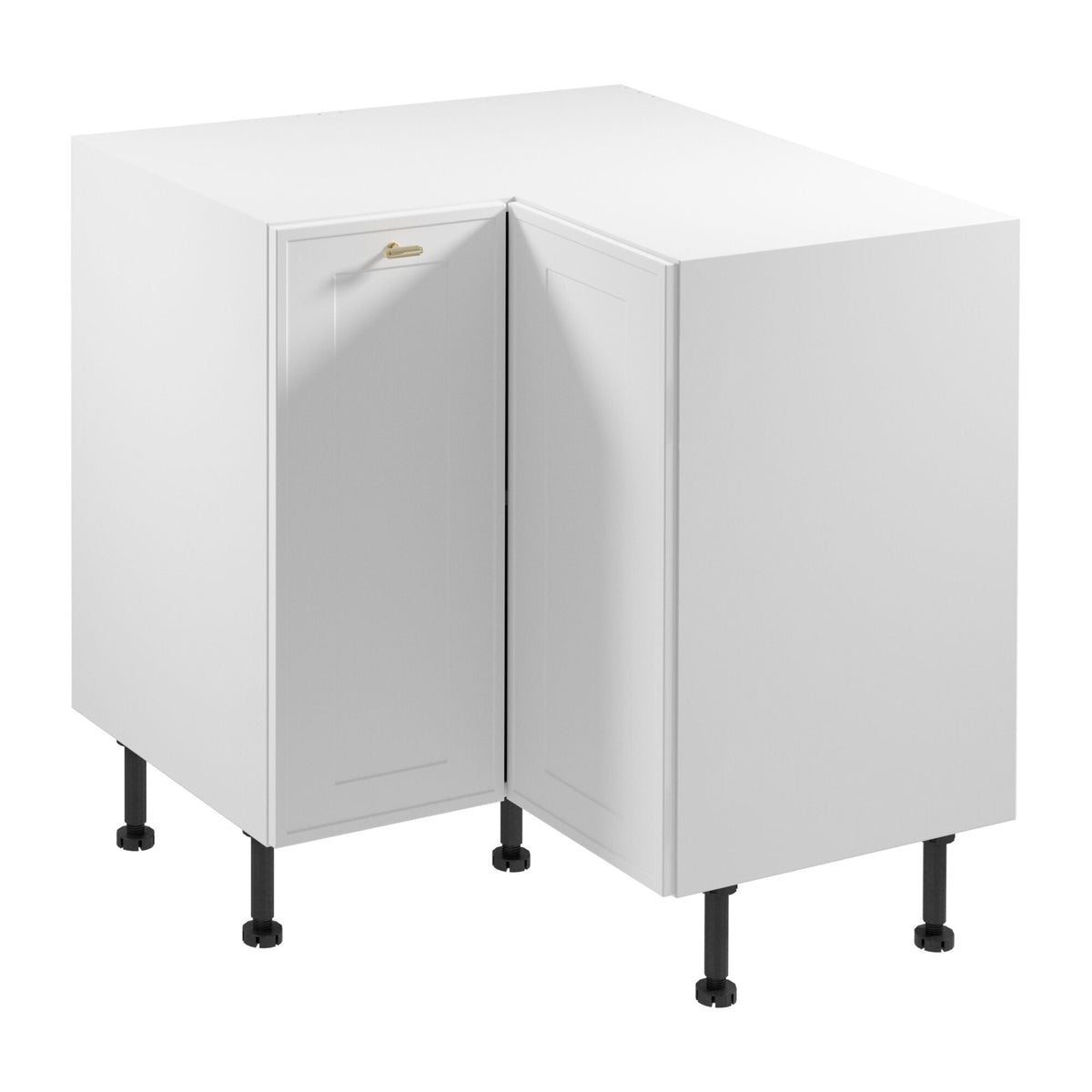 Eckunterschrank D90N - Sorento Weiß - Optimaler Stauraum für jede Ecke.