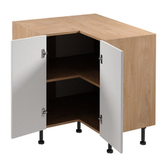 Eckunterschrank D90N -Sorento - Weiß / Sonoma Eiche