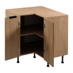 Eckunterschrank D90N - Sorento - Der Eckunterschrank nutzt den Raum in der Ecke optimal aus.