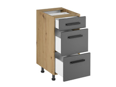 Unterschrank D40S3 - Langen - Artisan Eiche
