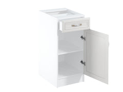 Unterschränke D40S1 - Sycylia Weiß Creme - Mehr Stauraum für Ihre Küche.