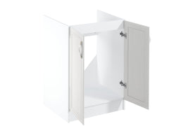 Eleganter Spülenschrank  D60Z - Sycylia Weiß Creme - Der perfekte Platz für Ihr Spülbecken