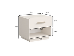 Schlafzimmer-Set LEVARO – 4-teilig mit Kleiderschrank, Bett in 2 Liegeflächen (160×200 oder 180×200 cm), wahlweise mit oder ohne Bettkasten und 2 Nachttischen – Wüstensand