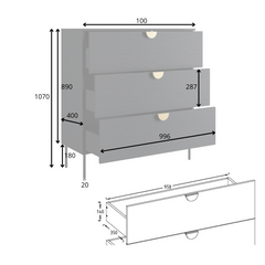 Schlafzimmer-Set MERONA– 5-teilig mit Kleiderschrank, Bett in 2 Liegeflächen (160×200 oder 180×200 cm), wahlweise mit oder ohne Bettkasten, Kommode und 2 Nachttischen – Schwarz Graphit