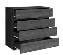 Schlafzimmer-Set TORVAN – 5-teilig mit Schiebetürenschrank, Bett in 2 Liegeflächen (160×200 oder 180×200 cm), Lattenrost, Kommode und 2 Nachttischen – Wellington Eiche / Portland Eiche