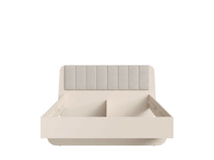 Schlafzimmer-Set LEVARO – 4-teilig mit Kleiderschrank, Bett in 2 Liegeflächen (160×200 oder 180×200 cm), wahlweise mit oder ohne Bettkasten und 2 Nachttischen – Wüstensand