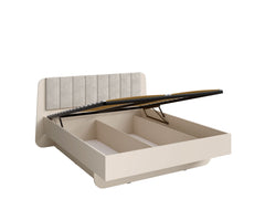 Schlafzimmer-Set LEVARO – 4-teilig mit Kleiderschrank, Bett in 2 Liegeflächen (160×200 oder 180×200 cm), wahlweise mit oder ohne Bettkasten und 2 Nachttischen – Wüstensand