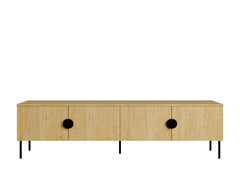 Wohnzimmer-Set MERONA – 3-teilig mit TV-Lowboard, Couchtisch und Sideboard – Baltic Eiche