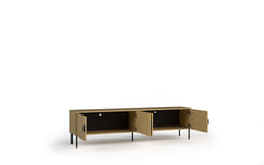 Wohnzimmer-Set MERONA – 3-teilig mit TV-Lowboard, Couchtisch und Sideboard – Baltic Eiche
