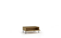 Wohnzimmer-Set MERONA – 3-teilig mit TV-Lowboard, Couchtisch und Sideboard – Baltic Eiche