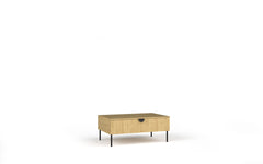 Wohnzimmer-Set MERONA – 3-teilig mit TV-Lowboard, Couchtisch und Sideboard – Baltic Eiche