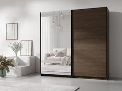 Kleiderschrank ARSOLA 10 – mit Regalen & Kleiderstange (150,6×207×57,9 cm)