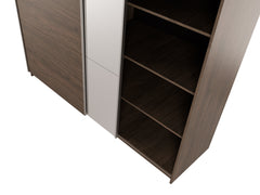 Kleiderschrank ARSOLA 10 – mit Regalen & Kleiderstange (150,6×207×57,9 cm)