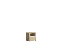 Schlafzimmer-Set VARENO - 5-teilig 160×200 oder 180×200 cm, wahlweise mit oder ohne Bettkasten, Latten– 5-teilig mit Betrost – Barista Eiche / Wüstensand