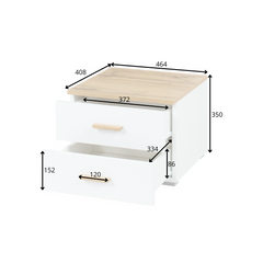 Schlafzimmer-Set WELORA – 6-teilig mit Bett 160×200 oder 180×200 cm, wahlweise mit oder ohne Bettkasten, Lattenrost – Wotan Eiche / Alpinweiß
