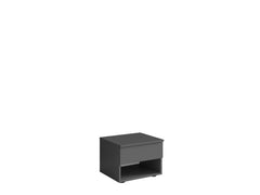 Schlafzimmer-Set FAVERO – 5-teilig mit Schiebetürenschrank, Bett in 3 Liegeflächen (140×200, 160×200 oder 180×200 cm), Kommode und 2 Nachttischen – Grau Graphit