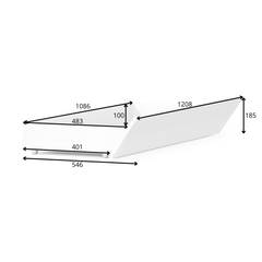 Schlafzimmer-Set FLOVIA – 6-teilig mit Schiebetürenschrank, Bett in 2 Liegeflächen (160×200 oder 180×200 cm), 2 Nachttischen, Schubkasten-Set und Kommode – Alpinweiß