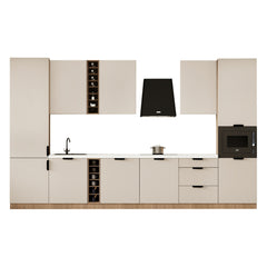 Küchenzeile - Sorento KS3-M375 -  Beige / Sonoma Eiche