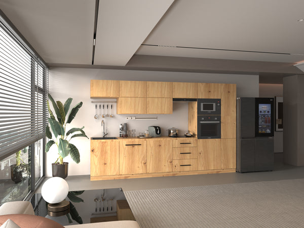 Küchenzeile - Langen KL1-M340 - Artisan Eiche