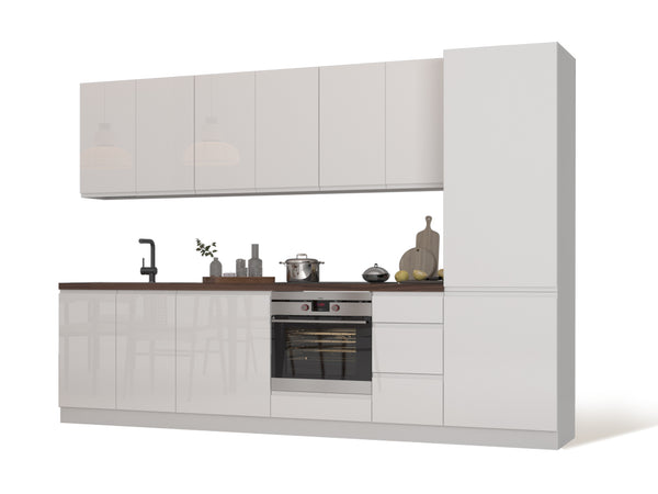 Küchenzeile - Aspen  KA5-M300 - Weiß/Hochglanz
