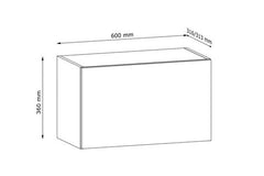 Hängeschrank G60KN - Langen - Grau / Matt