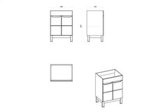 Waschbeckenschrank - Bali Grey - Prozess zur Maximierung der Funktionalität. - Milaros Markt