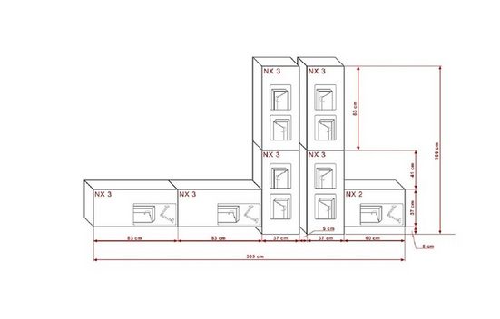 Wohnwand - Stilvolles Wohnen: Exklusive Auswahl an hochwertigen Möbeln. - Milaros Markt