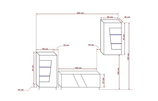 TV-Schränke Weiß Hochglanz S45 - Modernes Design für stilvolles Wohnen. - Milaros Markt