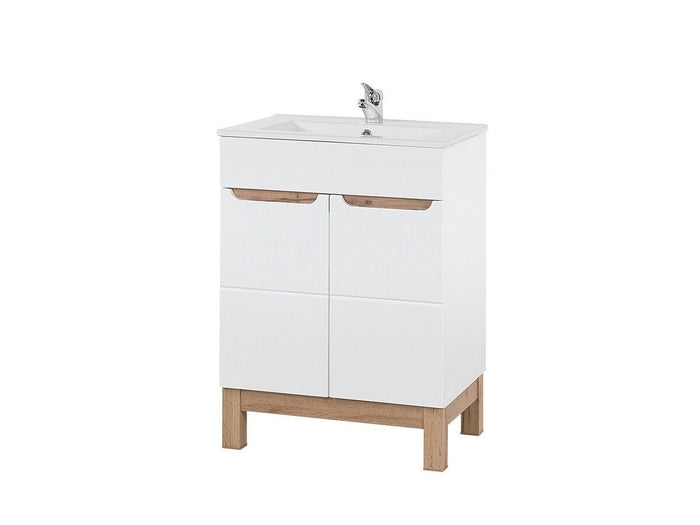 Badmöbel-Set BM195 - Bali White B -  Weiß