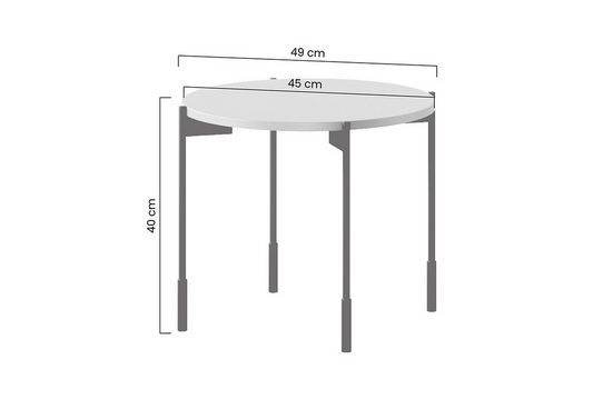Beistelltische 64 cm, 49 cm - SONATIA - Ein moderner Hingucker, der Stil und Funktionalität vereint. - Milaros Markt