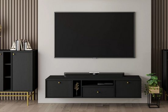 TV-Schrank - Lotina - Passend für verschiedene Fernsehbildschirme. - Milaros Markt