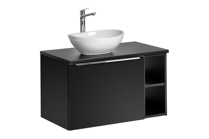 Badmöbel-Set BM187 - Santa Fe Black S - Schwarz / Matt