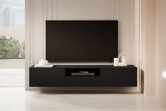 TV-Schrank - SCALIA - Tolles Design für die organisierte Aufbewahrung Ihrer Geräte. - Milaros Markt