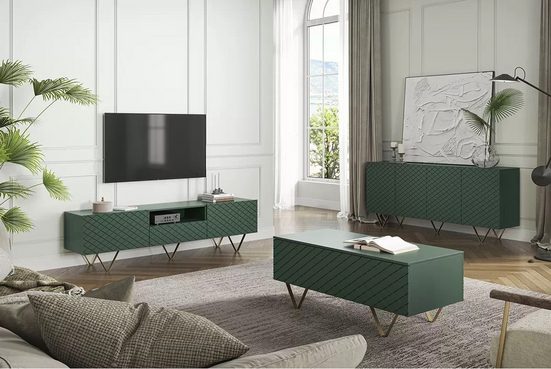TV-Schrank - SCALIA - Modernes Design, das zu allen Dekoren passt. - Milaros Markt