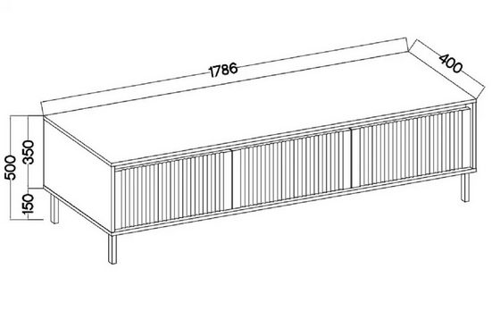 TV-Schrank - Kasalia - Design, das dem Wohnzimmer eine elegante Note verleiht. - Milaros Markt