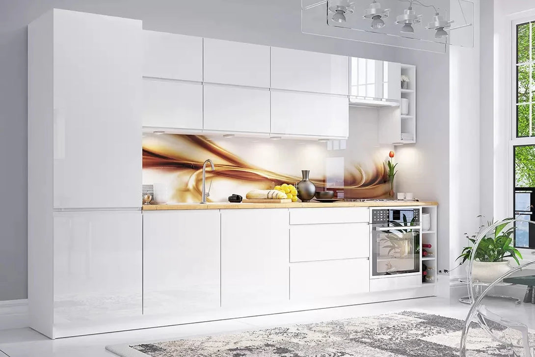 Hängeschrank 80 cm - Aspen - Bietet klare Sicht und stilvollen Stauraum für Ihre Küchenutensilien - Milaros Markt