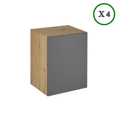 Küchenzeile - Langen K18-M400 - Artisan Eiche / Grau