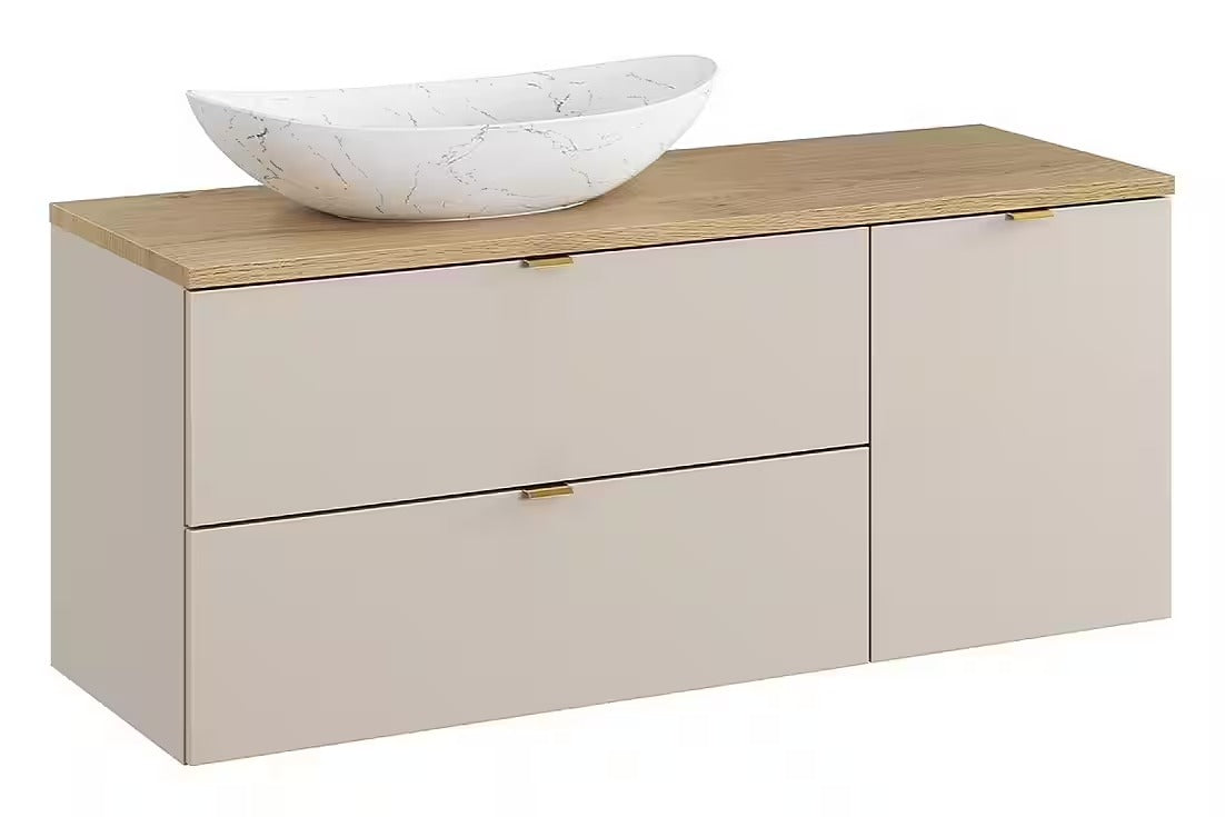 Badmöbel-Set BM350 - Dalia Cashmere D - Kaschmir Matt