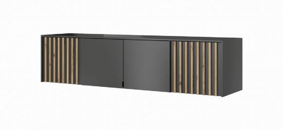 Milaros Markt Garderobe - Praktische Eleganz / Wohnwand Schrank als Raumhighlight. ( Komplett Set 1 St. BAKI ) - Milaros Markt