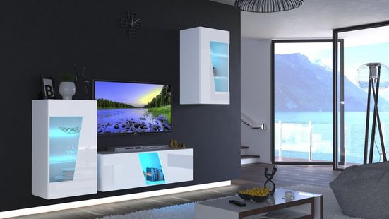 TV-Schränke Weiß Hochglanz S45 - Modernes Design für stilvolles Wohnen. - Milaros Markt