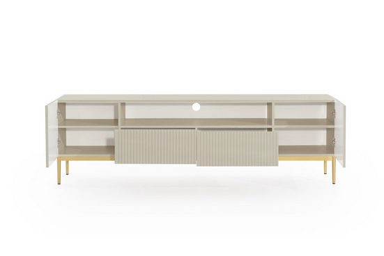 TV-Schrank 200 cm , 150 cm - NICOLE - Modernes Design mit Balance zwischen Stil und Leistung. - Milaros Markt