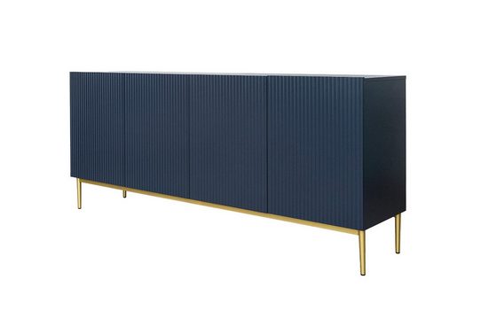 Kommode 200 cm - NICOLE - Modernes Design mit Gold Beinen. - Milaros Markt