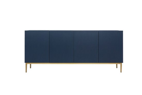 Kommode 200 cm - NICOLE - Modernes Design mit Gold Beinen. - Milaros Markt
