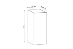 Hängeschrank G30G - Langen - Grau / Matt