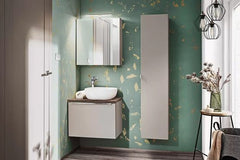 Badmöbel-Set - Santa Fe Taupe - Ein Design, das Eleganz und intelligente Organisation vereint. - Milaros Markt