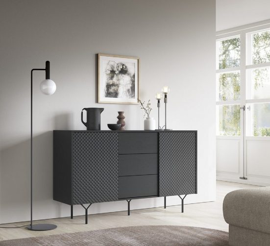 Kommode - Perfekt für moderne und minimalistische Einrichtungsstile (Kommode, 1 St., Premium - KAREL) - Milaros Markt