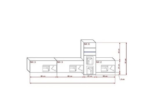Wohnwand- Stilvoll 2024 / Luxus durch exquisite Materialien im Wohnbereich. Vector N61 - Milaros Markt