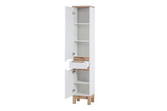 Hochschrank - Badschrank - Bali White - Ordentliche Badezimmerorganisation. - Milaros Markt