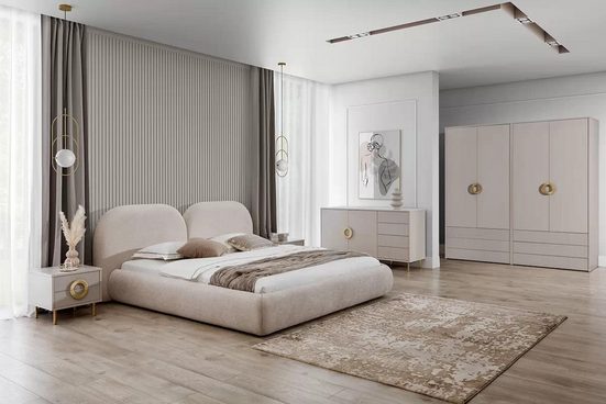 Schlafzimmer-Set - Nubo - Elegant kombiniert Komfort und Eleganz. - Milaros Markt